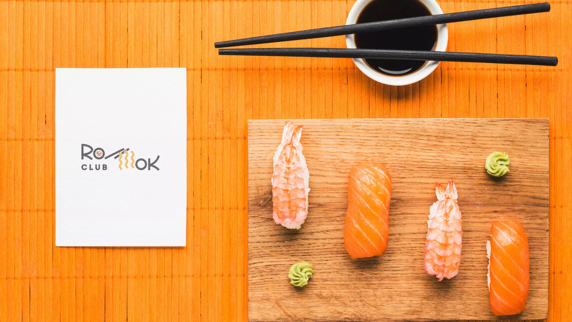 Создание логотипа суши-бара «Roll Wok Club» в Первоуральске